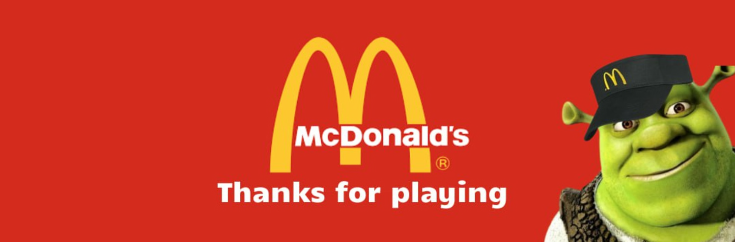 McDonald's Thanks for playing